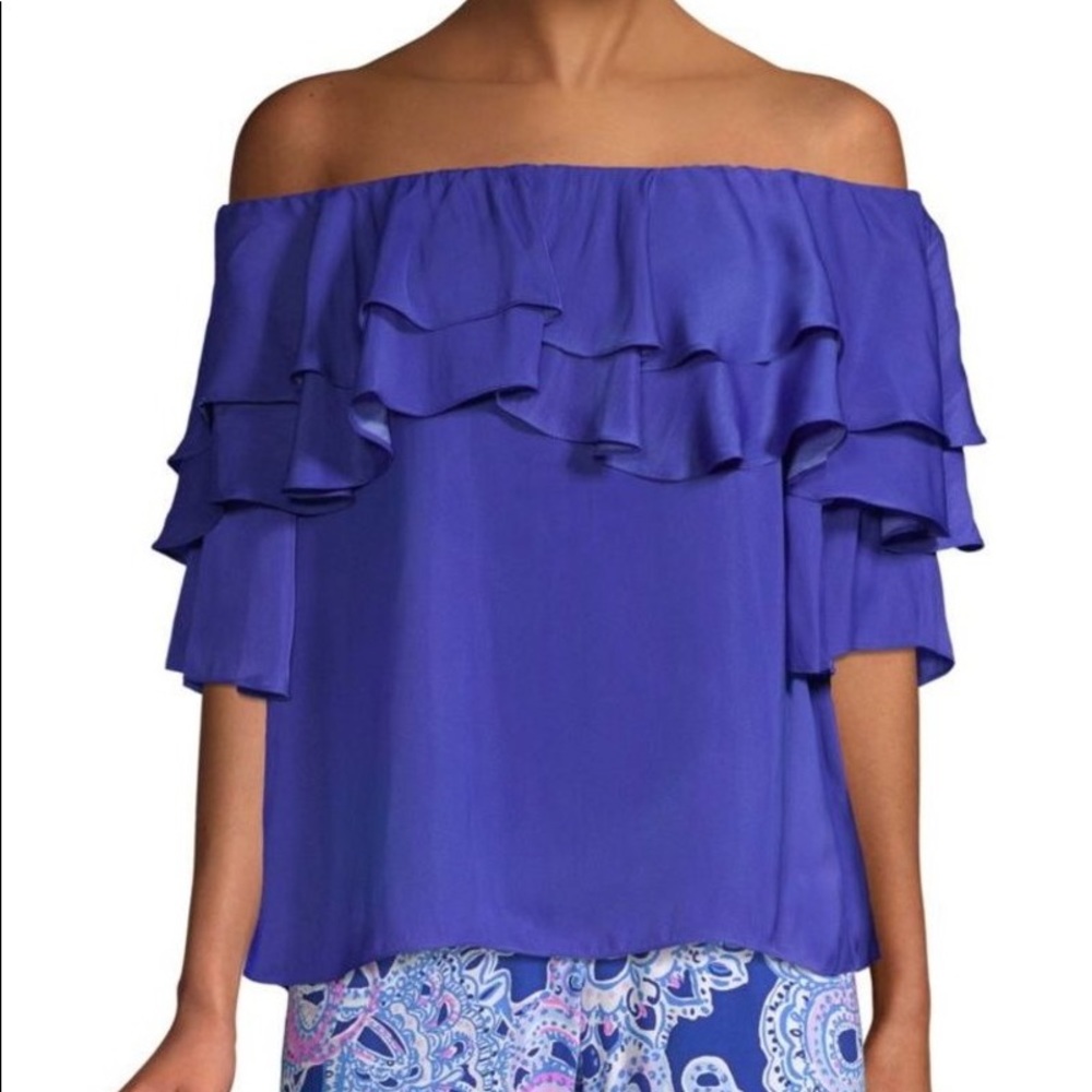 Lilly Pulitzer Haylee top Royal Purple